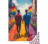 1000 Piece Jigsaw Puzzle for Adults, 52x38cm/1000pcs, Pride Walk, Screen-Free Winter Activity, Weekend Downtime And Time at Home
