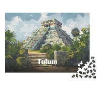 1000 Piece Jigsaw Puzzle for Adults, 52x38cm/1000pcs, Tulum Mayan Ruins, Winter Indoor Activity, Quiet Evening Leisure And Cosy Evenings