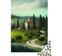 1000 Piece Jigsaw Puzzle for Adults, 52x38cm/1000pcs, Tuscany Italy Landscape(10), Thoughtful Gift Idea, Winter Home Activity And Quiet Weekends
