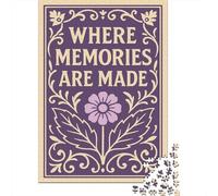 1000 Piece Jigsaw Puzzle for Adults, 52x38cm/1000pcs, Where Memories Are Made Art, Shared Puzzle Activity, Quiet Home Time And Couples And Families