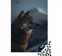 1000 Piece Jigsaw Puzzle for Adults, 70x50cm/1000pcs, Arctic Wolf in The Snow, Shared Puzzle Activity, Quiet Home Time And Friends And Family