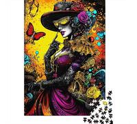 1000 Piece Jigsaw Puzzle for Adults, 70x50cm/1000pcs, Baroque Gothic Elegance - Mysterious Victorian Lady in Ornate Fashion, Puzzle Lover Present, Screen-Free Leisure And Quiet Weekends