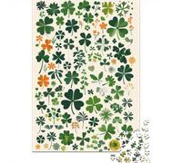 1000 Piece Jigsaw Puzzle for Adults, 70x50cm/1000pcs, Clovers St Patricks Day, Shared Puzzle Activity, Time Around The Table And Time Together