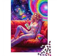 1000 Piece Jigsaw Puzzle for Adults, 70x50cm/1000pcs, Cosmic Daydream, Shared Puzzle Activity, Weekend Leisure And Friends And Family