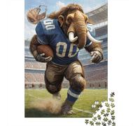 1000 Piece Jigsaw Puzzle for Adults, 70x50cm/1000pcs, Gridiron Mammoth Football, Shared Puzzle Activity, Weekend Leisure And Friends And Family