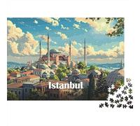 1000 Piece Jigsaw Puzzle for Adults, 70x50cm/1000pcs, Istanbul Skyline, Puzzle Lover Present, Screen-Free Leisure And Time at Home