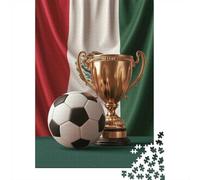 1000 Piece Jigsaw Puzzle for Adults, 70x50cm/1000pcs, Mexican Soccer Trophy And Ball, Shared Puzzle Activity, Quiet Home Time And Friends And Family