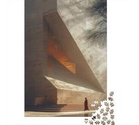 1000 Piece Jigsaw Puzzle for Adults, 70x50cm/1000pcs, Minimalism in Architecture, Idea, Screen-Free Activity And Holiday Downtime
