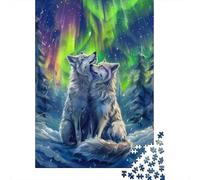 1000 Piece Jigsaw Puzzle for Adults, 70x50cm/1000pcs, Snow Wolf Romance, Winter Indoor Activity, Home Relaxation And Cold-Weather Weekends