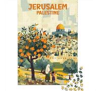 1000 Piece Jigsaw Puzzle for Adults, 70x50cm/1000pcs, Vintage Palestine Poster, Indoor Puzzle Activity, Home Relaxation And Time at Home