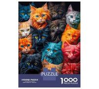 1000 Piece Jigsaw Puzzle for Adults A Bunch of Cats Adult Jigsaw Puzzle Toy Wall Decor Precision Cutting Unique Gifts for Birthday And Christmas 70x50cm/1000pcs