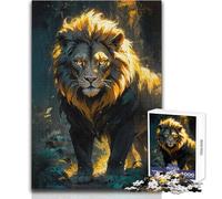 1000 Piece Jigsaw Puzzle for Adults A Lion Surveys Its Domain Family Fun & Game Night Analysis And Logic Anti-Stress Toys Size 38x26cm