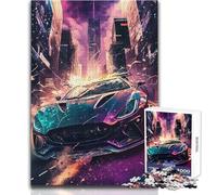 1000 Piece Jigsaw Puzzle for Adults A Technicolor Dream Car Family Fun & Game Night Analysis And Logic Anti-Stress Toys Size 38x26cm