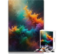 1000 Piece Jigsaw Puzzle for Adults Abstract Color Explosion Family Fun & Game Night Analysis And Logic Anti-Stress Toys Size 38x52cm
