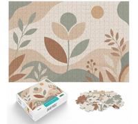 1000 Piece Jigsaw Puzzle for Adults, Abstract Floral Art in Earth Tones | For calm afternoons, this adult jigsaw puzzle with 1000 pieces gives adult puzzlers a calm activity to return to.