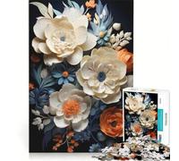 1000 Piece Jigsaw Puzzle for Adults Abstract Floral Explorations, Relax Games, For Family Fun, Artists Collection, Fine Art 38x26cm