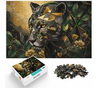 1000 Piece Jigsaw Puzzle for Adults, Abstract Panther | For puzzle lovers in winter, this adult jigsaw puzzle with 1000 pieces turns winter downtime into puzzle time.