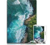 1000 Piece Jigsaw Puzzle for Adults Aerial Aqua Tranquility Family Fun & Game Night Analysis And Logic Anti-Stress Toys Size 38x52cm