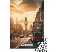 1000-Piece Jigsaw Puzzle for Adults, Afternoon In London UK, 38x26cm/1000pcs, Shared Puzzle Activity, Weekend Leisure And Time Together