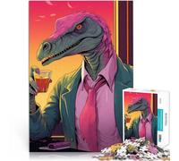1000 piece jigsaw puzzle for adults Afterwork Dinosaur Made of cardboard，for age 14+ for home decoration Challenging Game Gifts。size：26x38cm/10.24x14.96inch