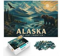 1000 Piece Jigsaw Puzzle for Adults, Alaska The Last Frontier Travel | For a calm Advent activity, this adult jigsaw puzzle with 1000 pieces adds a classic jigsaw activity to the holiday season.