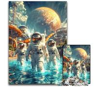 1000 Piece Jigsaw Puzzle for Adults Alien Astronaut Puzzle Learning Educational Toys,is Ideal As Gifts for The Whole Family for Ages 14+ 26X38CM