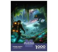 1000 Piece Jigsaw Puzzle for Adults Alien Planet Space Explorer Adventure Adult Puzzles Toy Wall Decor Staycation Kill Time Birthday And Unique Gifts 70x50cm/1000pcs