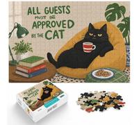 1000 Piece Jigsaw Puzzle for Adults, All Guests Must Be Approved By Cat