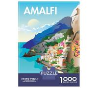 1000 Piece Jigsaw Puzzle for Adults Amalfi Coast Travel Jigsaw Toy Wall Decor Difficult Hard Unique Gifts for Birthday And Christmas 52x38cm/1000pcs