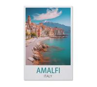 1000 Piece Jigsaw Puzzle for Adults，Amalfi Italy，Paper Puzzle for Adults Teens Educational Toys Gifts50x70cm-Z75