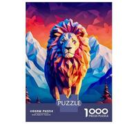 1000 Piece Jigsaw Puzzle for Adults Amazing Lion Art Jigsaw Toy Wall Decor Difficult Hard Unique Gifts for Birthday And Christmas 38x26cm/1000pcs