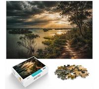 1000 Piece Jigsaw Puzzle for Adults, Amazonian River Dreamscape | For after-work downtime: Adult jigsaw puzzle with 1000 pieces turns free time into a focused activity.