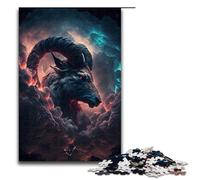 1000 Piece Jigsaw Puzzle for Adults Ambitious Capricorn Jigsaw for Educational Game Challenge Toy Artwork Gift 75x50cm
