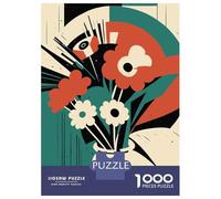 1000 Piece Jigsaw Puzzle for Adults, Amelia Bouquet of Flowers Artwork, Challenging Brain Teaser, Festive Season Fun, Durable Puzzle Pieces, 52x38cm/1000pcs