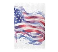 1000 Piece Jigsaw Puzzle for Adults,American Flag, Puzzles with Letters on Back, Challenging Puzzle for Game Night Home Décor, 19.7 x 29.5
