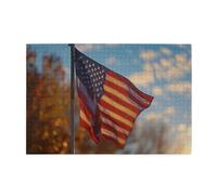 1000 Piece Jigsaw Puzzle for Adults,American Flag, Puzzles with Letters on Back, Challenging Puzzle for Game Night Home Décor, 19.7 x 29.5
