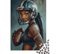 1000 Piece Jigsaw Puzzle for Adults, American Football Girl, 38x26cm/1000pcs, Shared Puzzle Activity, Weekend Leisure And Weekend Downtime