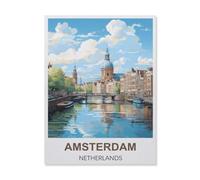 1000 Piece Jigsaw Puzzle for Adults，Amsterdam Netherlands，Paper Puzzle - for Adults Teens Educational Toys Gifts（50x70cm）-B43