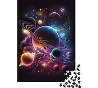 1000-Piece Jigsaw Puzzle for Adults, An Intergalactic Adventure, 38x26cm/1000pcs; Relaxed Solo Time at Home; Low-dust White Card for Tabletop Use