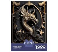 1000 Piece Jigsaw Puzzle for Adults Ancient Dragon Guardian Jigsaw for Adults Relaxing Games Stress Reliever Birthday And Unique Gifts 70x50cm/1000pcs