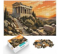 1000 Piece Jigsaw Puzzle for Adults, Ancient Greek Temple with Stone Steps | For relaxed days after Christmas: Adult jigsaw puzzle with 1000 pieces turns winter downtime into puzzle time.