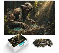 1000 Piece Jigsaw Puzzle for Adults, Ancient Stone DJ Turntable Statue | For puzzle fans who enjoy a challenge: Adult jigsaw puzzle with 1000 pieces turns free time into a focused activity.