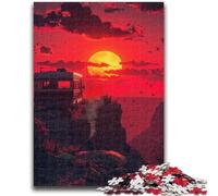1000 Piece Jigsaw Puzzle for Adults And Teenagers A View from Hell Puzzles for Teenagers,with Matching Poster And Trivia Sheet for Ages 14+ (50x75cm)