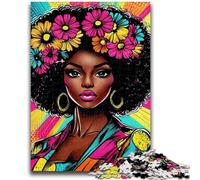 1000 Piece Jigsaw Puzzle for Adults And Teenagers African Woman Puzzles,Educational Toy Funny Family Games Unique Home Decor (75x50cm)