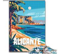 1000 Piece Jigsaw Puzzle for Adults And Teenagers Alicante Spain, for And from 14 Years And over Educational Learning Toys Family Games Birthday Present 50x75cm