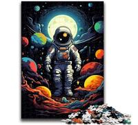 1000 Piece Jigsaw Puzzle for Adults And Teenagers Alien Astronaut in Space Puzzles for Teenagers,Birthday Present, Gifts, Wall Art for Age 14 Years Up (26x38cm)