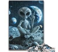 1000 Piece Jigsaw Puzzle for Adults And Teenagers Aliens from Outer Space Puzzles for Teenagers,Brain Teaser - Birthday Gift for Men (26x38cm)