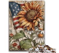 1000 Piece Jigsaw Puzzle for Adults And Teenagers American Sunflower Help The Brain Exercise Addictive Toys to Cultivate Patience Wall Decoration 50x75cm