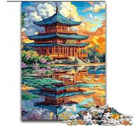 1000 Piece Jigsaw Puzzle for Adults And Teenagers Ancient Chinese Temple,for Educational Game Challenge Toy Deal As Gifts for The Whole Family 38x26cm