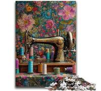 1000 Piece Jigsaw Puzzle for Adults And Teenagers Ancient Sewing Machine Teenager Jigsaw,Educational Toy Funny Family Games Unique Home Decor (75x50cm)